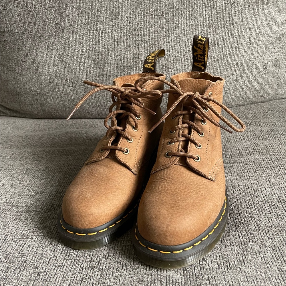 Dr. Martens Men's Brown Lace-Up Boots